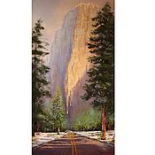 Картины и панно handmade. Livemaster - original item Yosemite Painting ORIGINAL OIL PAINTING on Canvas, Landscape Painting. Handmade.