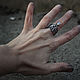 Кольцо Иней. Кольца. HYDRARGYRUM (Silver Jewelry). Ярмарка Мастеров.  Фото №4