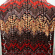 Вязаный широкий шарф "Краски осени". Шарфы. СаннИ (sanni-knitting). Ярмарка Мастеров.  Фото №4