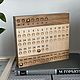 Магнитный вечный календарь. Календари. Lumber Home. Ярмарка Мастеров.  Фото №4