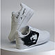 Кроссовки белые Nike Air Force унисекс, кастом ручная роспись, портрет. Кроссовки. O-Go-Art.Кастомизация одежды и обуви. Ярмарка Мастеров.  Фото №6