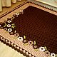 Carpet rug crocheted from knitted cord appliqué, Carpets, Kabardinka,  Фото №1