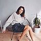 Вязаный oversize свитер. Свитеры. Pompon_knitwear. Ярмарка Мастеров.  Фото №5