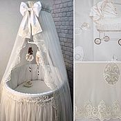 Для дома и интерьера handmade. Livemaster - original item tulle: Curtains for newborns with a Canopy 