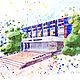 МФТИ, корпус микроэлектроники (постер), Картины, Пушкино,  Фото №1