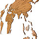 Деревянная карта мира 150х80 см с гравировкой, дуб. Карты мира. Afi Design. Интернет-магазин Ярмарка Мастеров.  Фото №2