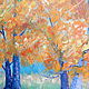 Order Oil painting Autumn landscape Golden Autumn. kartina-sochi. Livemaster. . Pictures Фото №3