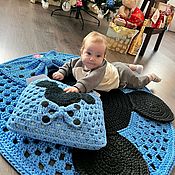 Для дома и интерьера handmade. Livemaster - original item Knitted children`s rug Mickey mouse from the cord. Handmade.