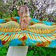 Batik stole ' Heavenly Bird'. Wraps. OlgaPastukhovaArt. My Livemaster. Фото №4