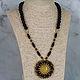 Necklace with agate and pyrite pendant. Necklace. Magic box. My Livemaster. Фото №5