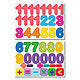 Магнитные цифры и знаки 45 штук, знаки и цифры на магнитах для доски