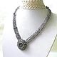 Order Necklace 'Lunar moth' 3 strands of LABRADORITE beads. Dorida's Gems (Dorida-s-gems). Livemaster. . Necklace Фото №3