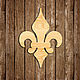 Заказать Флер Де Лис, настенный декор из дерева. Wooden Decor Shop. Ярмарка Мастеров. . Элементы интерьера Фото №3