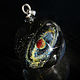 Pendant ball Saturn. Silver Universe. Space. Black. Solar system, Pendants, Moscow,  Фото №1