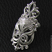 Слейв-браслет (К335) серебро 925 с позолотой