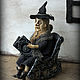 Ведьма Миссис Fredegonda в кресле- качалке. Интерьерная кукла. Мир кукол Лоры Пинтсон. Ярмарка Мастеров.  Фото №4