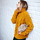 Jerseys: Women's warm turtleneck sweater mustard color oversize style, Sweaters, Yoshkar-Ola,  Фото №1