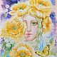 Заказать Маки "Фея акварельного сада" Картина с маками  Poppies. WATERCOLOR DREAMS|АКВАРЕЛЬНЫЕ ГРЁЗЫ. Ярмарка Мастеров. . Картины Фото №3