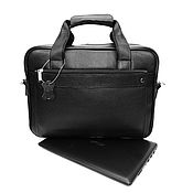 Сумки и аксессуары handmade. Livemaster - original item Bags:men`s black business Bag for Fernando Mod S65-111 laptop. Handmade.