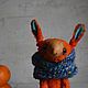Tangerine Rabbit. Stuffed Toys. 7cvetik70. My Livemaster. Фото №5