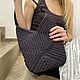 Сумка из полиэфирного шнура. Сумка-шоппер. Sm-knitshop. Интернет-магазин Ярмарка Мастеров.  Фото №2