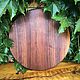 Круглая менажница из ореха 40 см. Менажницы. Wood apple decor. Интернет-магазин Ярмарка Мастеров.  Фото №2