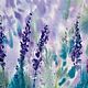 Painting with lavender flowers provence. Lavender fields abstraction. Pictures. Olga Ermakova art. My Livemaster. Фото №4