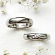 Pair of classic wedding rings made of silver (Ob10, Ob17), Engagement rings, Chelyabinsk,  Фото №1