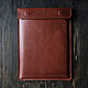 Order Folder for MacBook13 (Cognac) made of leather and felt with magnets. odalgoods (odalgoods). Livemaster. . Case Фото №3