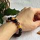 Bracelet from Baltic amber, 10 mm, color is cherry. Bead bracelet. Mark Amberstein, sale amber products. My Livemaster. Фото №4