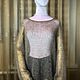 Свитер паутинка из мохера «Кофе с молоком». Свитеры. Knitwork_room (Вязаные вещи в наличии и под заказ). Интернет-магазин Ярмарка Мастеров.  Фото №2