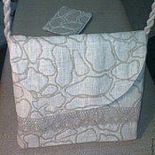 Рюкзачок женский льняной в комплекте с косметичкой