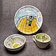 A set of handmade porcelain tableware, Children\'s tableware, Saransk,  Фото №1