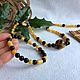 Amber necklace and bracelet. Tiger. Jewelry Sets. Mark Amberstein, sale amber products. My Livemaster. Фото №4