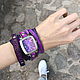 Women's wristwatches - Magenta, Lavender. Purple, Purple. Watches. FamilySkiners. My Livemaster. Фото №6