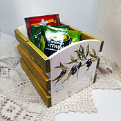 Tea bags storage box end bowl for cookies