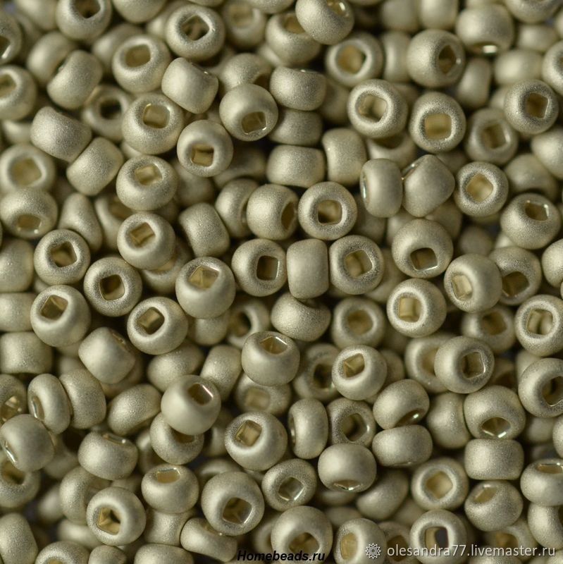 10 grams of 10/0 seed Beads, Czech Preciosa 18503m Premium silver metal mats, Beads, Chelyabinsk,  Фото №1