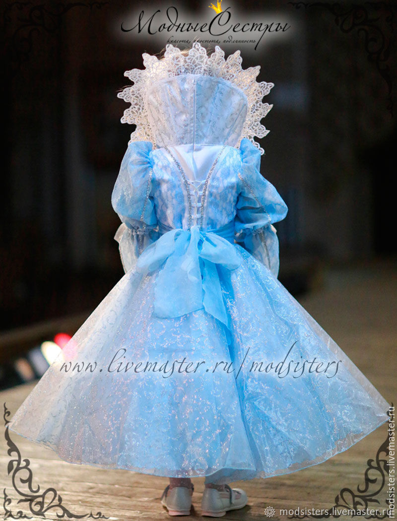 Детское платье снежная королева