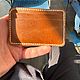 Minimal cardholder | ручная строчка. Картхолдер. ОколоКожевник. Интернет-магазин Ярмарка Мастеров.  Фото №2