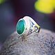 Order Classic ring with chrysoprase and Royal lilies. Nomikon - Oleg Sobolev. Livemaster. . Ring Фото №3