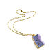 Purple pendant 'Lilac Mist' gold pendant pendant, Pendants, Moscow,  Фото №1