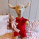 Llama Red Pajamas. Stuffed Toys. Rukodelki from Mari. My Livemaster. Фото №4