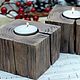 Order Candle holder in the style of eco rustic with cracks. Studio Villa-Oliva. Livemaster. . Candlesticks Фото №3