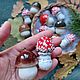 Заказать Ёлочная игрушка "Крошка беленький грибочек". Кит керамика (kitceramica). Ярмарка Мастеров. . Елочные игрушки Фото №3