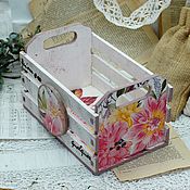 Для дома и интерьера handmade. Livemaster - original item Box for spice products flower garden decoupage. Handmade.