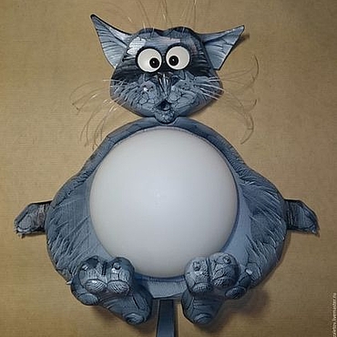 Для дома и интерьера ручной работы. Ярмарка Мастеров - ручная работа КОТЯРА - светильник-бра. Handmade.