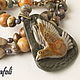 Necklace made of Jasper with a bird, Necklace, Moscow,  Фото №1