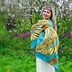 Batik stole ' Heavenly Bird'. Wraps. OlgaPastukhovaArt. My Livemaster. Фото №6
