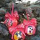 Елочные шары "Hi, Mickey". Елочные игрушки. Елена Крылова (domsolntza). Ярмарка Мастеров.  Фото №4