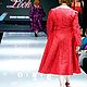Lady in red, платье жаккард Италия. Платья. Одежда и аксессуары Батик ANN LOOK. Ярмарка Мастеров.  Фото №5